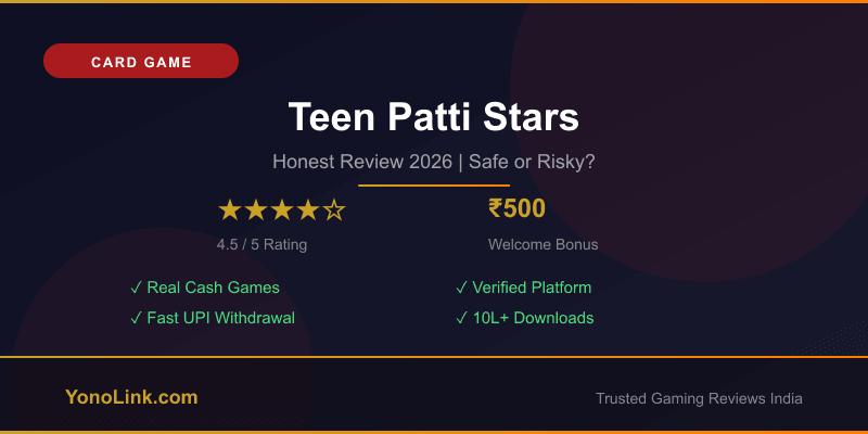 Teen Patti Stars review India 2026 — app interface