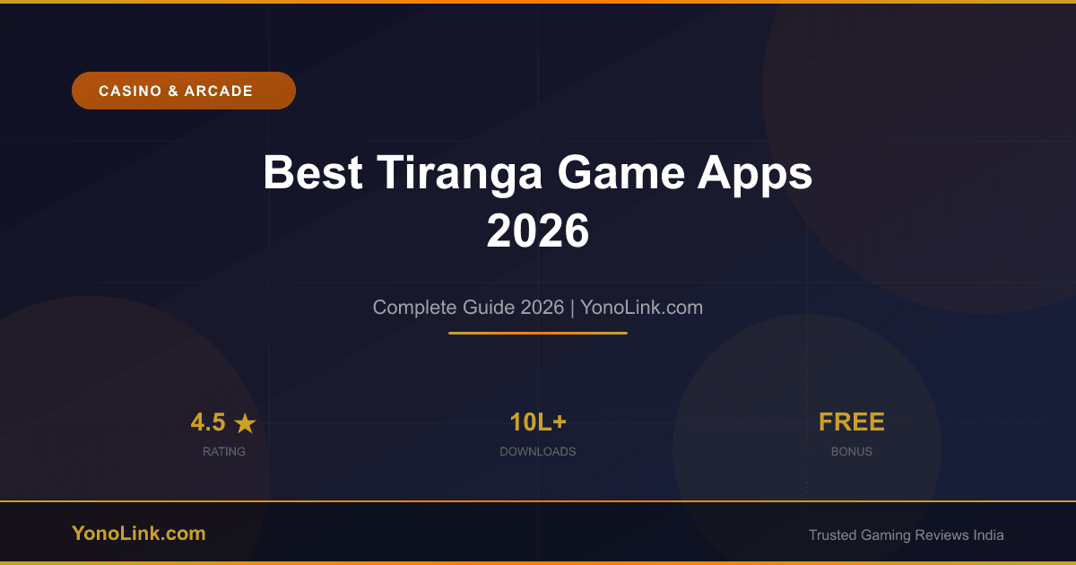 Best Tiranga Game Apps 2026 — Colour Prediction & Real Cash Earning - YonoLink Guide 2026